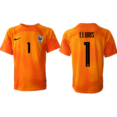 Frankrike Hugo Lloris #1 Keeper Hjemmedrakt VM 2022 Kortermet Frankrike Hugo Lloris #1 Keeper Hjemmedrakt VM 2022 Kortermet